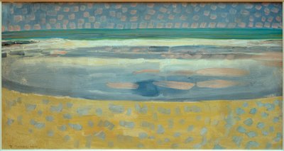 Sea at Sunset by Piet Mondrian